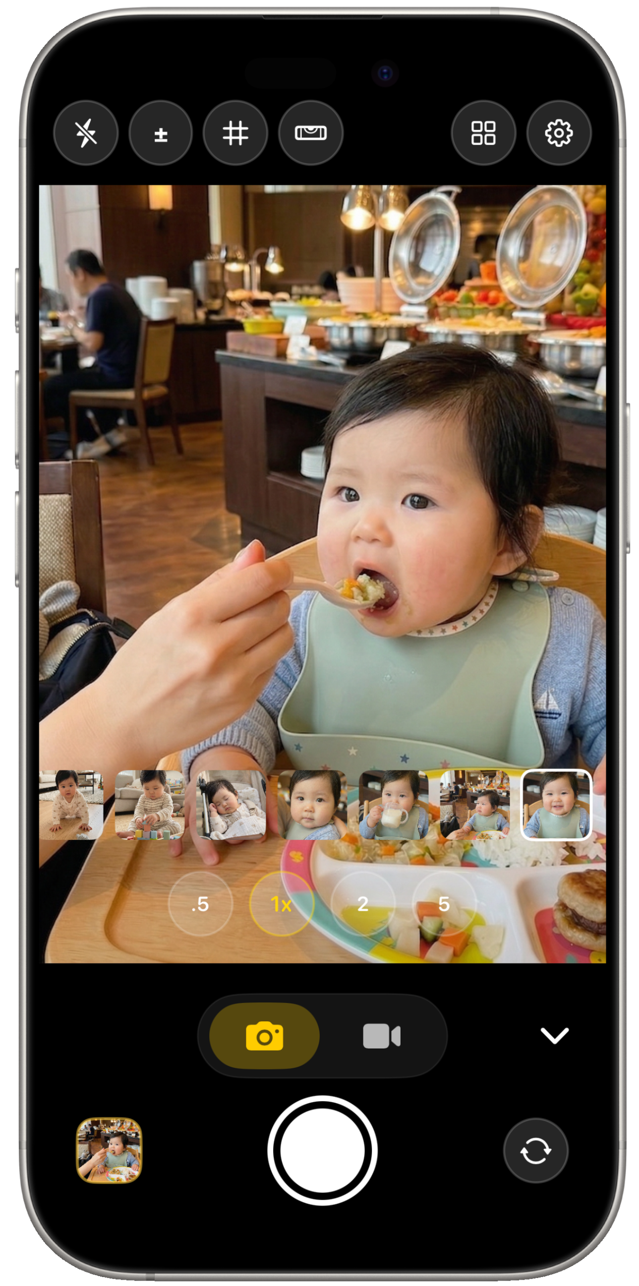 フィルムストリップでサムネイル比較